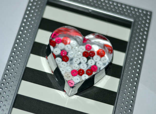 Valentine's day button art buttons in heart shape