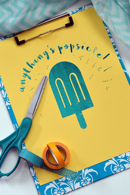 deco foil anything's popsicle summer sign