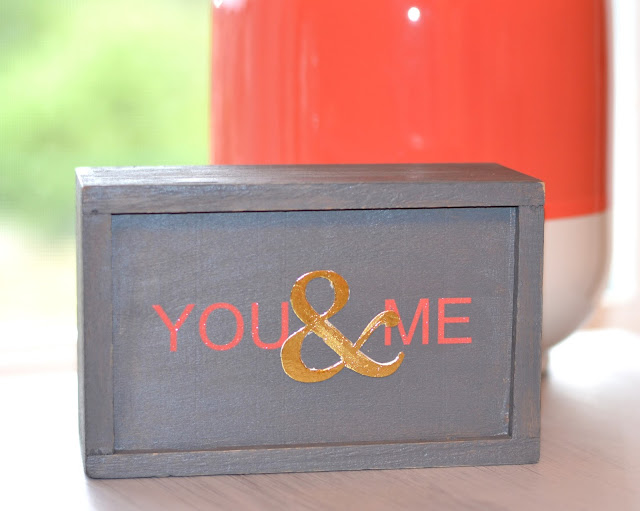 you & me custom wooden sign created with vinyl