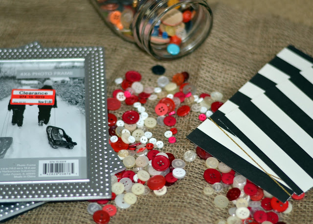 supplies needed for your own Valentine's day button frame button frame supplies
