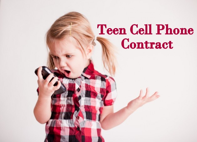 teen cell phone contract. A contract between kids and their parents teen cell phone contract