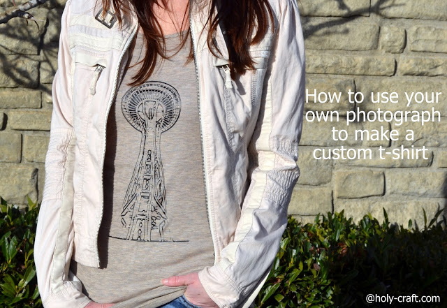 how to use your own photograph to make a custom t-shirt with your silhouette using a photograph to make a t-shirt