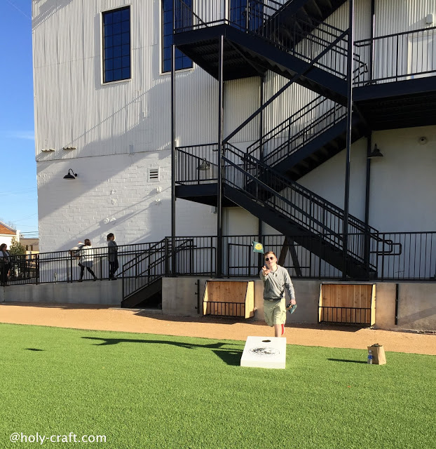 corn hole at magnolia market silos corn hole