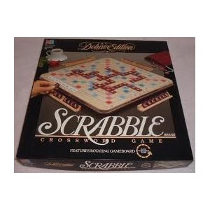 Deluxe SCRABBLE with Rotating Board, Protective Covering