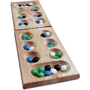 Wood Folding Mancala in Sleeve