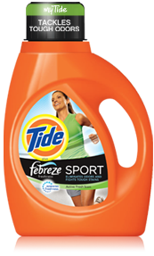 Tide plus Febreze Freshness™ Sport Liquid Laundry Detergent