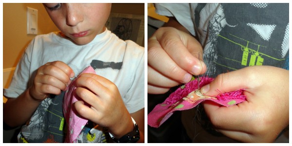 sew a button