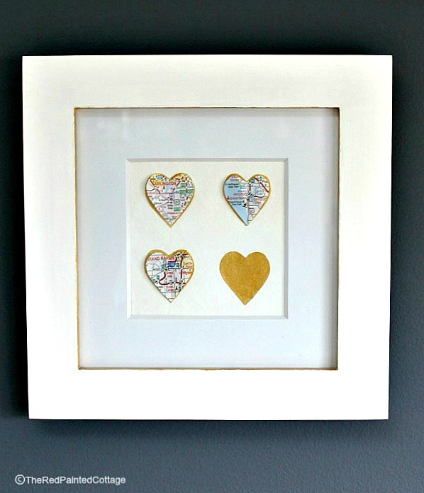 DIY Map Love Hearts of Your Family DIY Map Love Hearts of Your Family